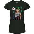 Charles Darwin Evolution Atheist Atheism Womens Petite Cut T-Shirt Black