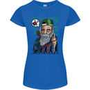 Charles Darwin Evolution Atheist Atheism Womens Petite Cut T-Shirt Royal Blue