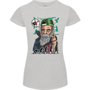 Charles Darwin Evolution Atheist Atheism Womens Petite Cut T-Shirt Sports Grey
