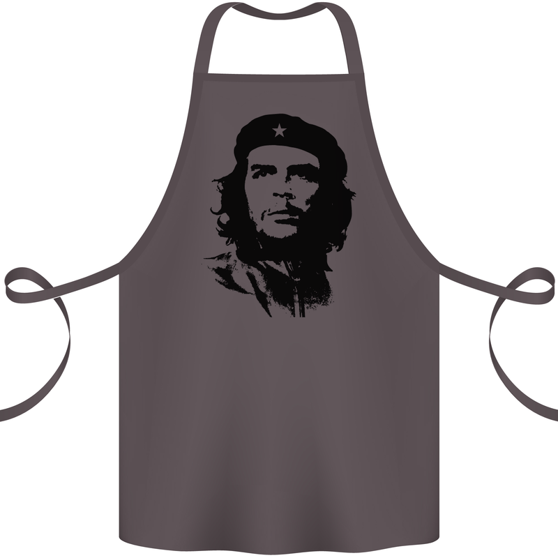 Che Guevara Silhouette Cotton Apron 100% Organic Dark Grey