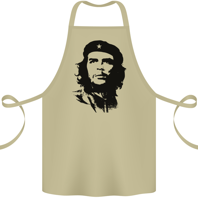 Che Guevara Silhouette Cotton Apron 100% Organic Khaki