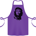 Che Guevara Silhouette Cotton Apron 100% Organic Purple