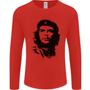 Che Guevara Silhouette Mens Long Sleeve T-Shirt Red