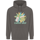 Cheers Dad Beer & Bottle Funny Father's Day Mens 80% Cotton Hoodie Charcoal