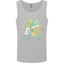 Cheers Dad Beer & Bottle Funny Father's Day Mens Vest Tank Top Sports Grey