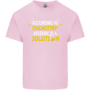 Chemistry Alcohol Is a Solution Funny Mens Cotton T-Shirt Tee Top Light Pink