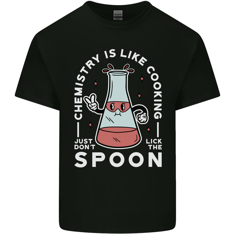 Chemistry is Like Cooking Funny Science Mens Cotton T-Shirt Tee Top Black