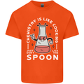Chemistry is Like Cooking Funny Science Mens Cotton T-Shirt Tee Top Orange
