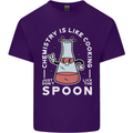 Chemistry is Like Cooking Funny Science Mens Cotton T-Shirt Tee Top Purple