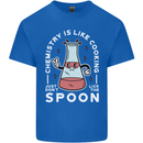 Chemistry is Like Cooking Funny Science Mens Cotton T-Shirt Tee Top Royal Blue