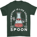 Chemistry is Like Cooking Funny Science Mens T-Shirt Cotton Gildan Forest Green