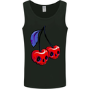 Cherry Skulls Mens Vest Tank Top Black