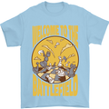 Chess Battlefield Funny Mens T-Shirt Cotton Gildan Light Blue