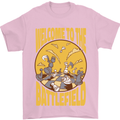 Chess Battlefield Funny Mens T-Shirt Cotton Gildan Light Pink