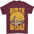 Chess Battlefield Funny Mens T-Shirt Cotton Gildan Maroon