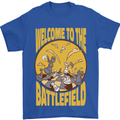 Chess Battlefield Funny Mens T-Shirt Cotton Gildan Royal Blue