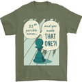 Chess Moves Funny Mens T-Shirt Cotton Gildan Military Green