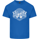 Chess Pieces Player Playing Mens Cotton T-Shirt Tee Top Royal Blue