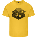 Chess Pieces Player Playing Mens Cotton T-Shirt Tee Top Yellow