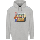 Chibi Anime Friends Drinking Beer Childrens Kids Hoodie Sports Grey