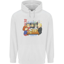 Chibi Anime Friends Drinking Beer Childrens Kids Hoodie White