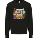 Chibi Anime Friends Drinking Beer Mens Sweatshirt Jumper Black