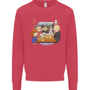 Chibi Anime Friends Drinking Beer Mens Sweatshirt Jumper Heliconia