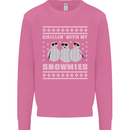 Chillin With My Snowmies Funny Christmas Mens Sweatshirt Jumper Azalea
