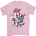 Chinese Zodiac Shengxiao Year of the Dragon Mens T-Shirt Cotton Gildan Light Pink