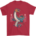 Chinese Zodiac Shengxiao Year of the Dragon Mens T-Shirt Cotton Gildan Red