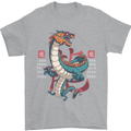 Chinese Zodiac Shengxiao Year of the Dragon Mens T-Shirt Cotton Gildan Sports Grey