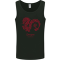 Chinese Zodiac Shengxiao Year of the Dragon Mens Vest Tank Top Black