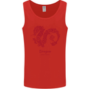 Chinese Zodiac Shengxiao Year of the Dragon Mens Vest Tank Top Red