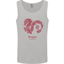 Chinese Zodiac Shengxiao Year of the Dragon Mens Vest Tank Top Sports Grey