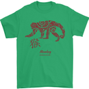 Chinese Zodiac Shengxiao Year of the Monkey Mens T-Shirt Cotton Gildan Irish Green