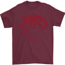 Chinese Zodiac Shengxiao Year of the Monkey Mens T-Shirt Cotton Gildan Maroon