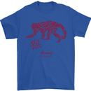 Chinese Zodiac Shengxiao Year of the Monkey Mens T-Shirt Cotton Gildan Royal Blue