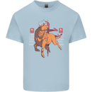Chinese Zodiac Shengxiao Year of the Ox Mens Cotton T-Shirt Tee Top Light Blue