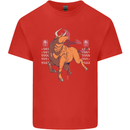 Chinese Zodiac Shengxiao Year of the Ox Mens Cotton T-Shirt Tee Top Red