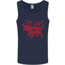 Chinese Zodiac Shengxiao Year of the Ox Mens Vest Tank Top Navy Blue