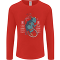 Chinese Zodiac Shengxiao Year of the Rat Mens Long Sleeve T-Shirt Red