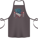 Chinese Zodiac Year of the Rooster Cotton Apron 100% Organic Dark Grey