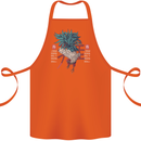 Chinese Zodiac Year of the Rooster Cotton Apron 100% Organic Orange