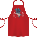 Chinese Zodiac Year of the Rooster Cotton Apron 100% Organic Red