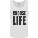Choose Life Fancy Dress Outfit Costume Mens Vest Tank Top White