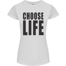 Choose Life Fancy Dress Outfit Costume Womens Petite Cut T-Shirt White