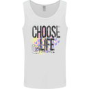 Choose Life Mens Vest Tank Top White
