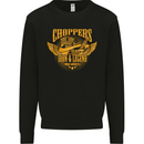 Choppers Legend Motorcycle Motorbike Biker Mens Sweatshirt Jumper Black