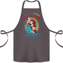 Christmas Bad Santa Funny Xmas Cotton Apron 100% Organic Dark Grey