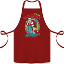 Christmas Bad Santa Funny Xmas Cotton Apron 100% Organic Maroon